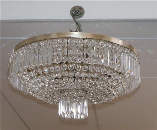 A contemporary Bohemian crystal chandelier, retailed by Harrods Diam.55cm